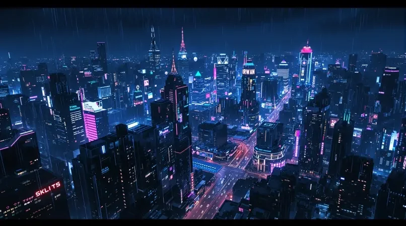 霓虹暗夜：赛博都市的孤独美学 片单封面